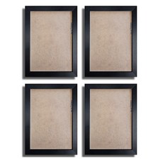 리드오프 미니 포토 탁상 납골당 추모 액자 프레임, 블랙, 4개