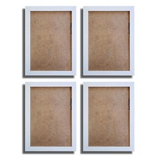 리드오프 미니 포토 탁상 납골당 추모 액자 프레임, 화이트, 4개