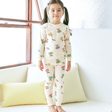 Maykids 幼童 青少年 女童 粉彩櫻桃 30支 羅紋棉 家居服 套裝