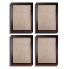 리드오프 미니 포토 탁상 납골당 추모 액자 프레임, 월넛, 4개