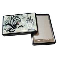 Billiant 螺鈿銼板, 1個, 混合色(1_老虎}