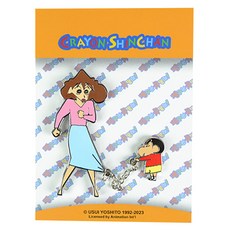 Iknowk 蠟筆小新與媽媽鏈條徽章, 1個, 混合顏色