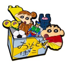 Time to play 玩具盒單面徽章, 1個, 混合顏色