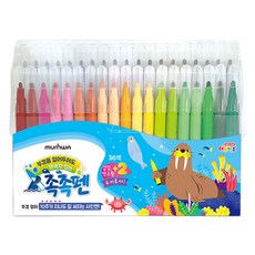 문화연필 촉촉펜, 36색, 1세트