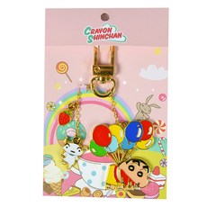 蠟筆小新與小白氣球鑰匙圈, 1個, 混合色