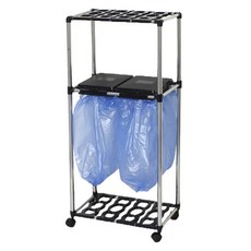 Sense2030 分類回收箱 2層 2入組, 黑色