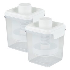 EASY&FREE 3段式濃稠大容量乳清分離器 1.8L, 2個, 透明+白色