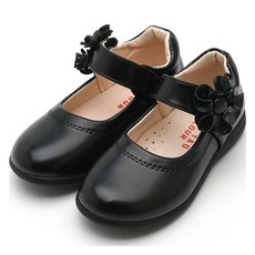 래빗풋 女童山茶花洋裝皮鞋