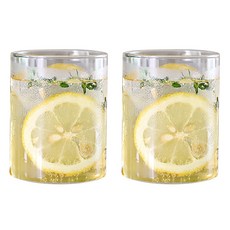 키친초이스 벨르디자인 홈카페 내열유리컵 C 05 300ml, 투명, 2개