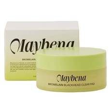 Maybena 鳳梨酵素黑頭清潔棉片, 30枚入, 1個