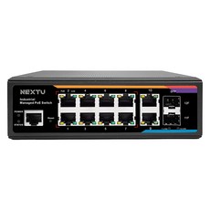 Nextu 工業用 8埠 L2 管理型 240W PoE 交換式集線器, 1個