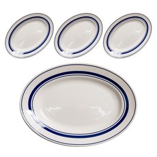 Kanesuzu日常橢圓盤, 4個, 雪藍色