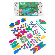 clixo 教室組合包 CL8082 100入, 綠色, 藍色, 粉紅色, 黃色, 紅鶴色, 達克瓦茲色, 1個