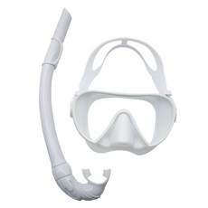 OCEANTAG 潛水面罩+呼吸管組, 白色