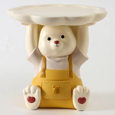 吊帶熊托盤, 奶油+黃色