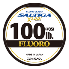 DAIWA Saltiga Floro Leader Crosslink Carbon Shock Leader 100 磅釣線, 天然, 1個