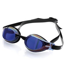 AQUWIN 選手級 一般用 彩虹鍍膜貼合泳鏡 SFH230RVM, RVBLDBLBK, 1個