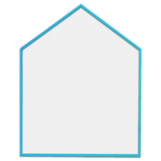 맘스보드 큐브 하우스 보드 자석교구, 쥬얼터콰이즈(몰딩), 웜그레이(보드), 1개