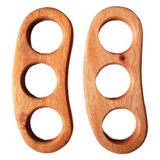 桃花心木雞蛋架 3格 圓形, 2個, 單一顏色