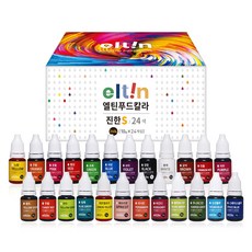 엘틴 푸드칼라 진한S 24종 세트, 1세트, 240g