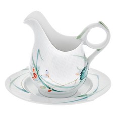 Meissen Relief Woodland Flora 林地花卉浮雕醬汁船, 單一顏色, 1套