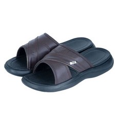韓國 togo 男士EVA雙層緩衝辦公室拖鞋, 250, 棕色