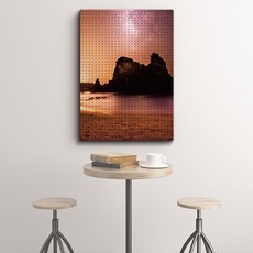 타공판닷컴 은하수 해변 UV프린팅 인테리어 타공판 600 x 900 mm, 혼합색상, 1개