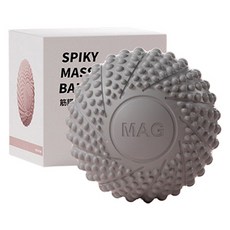 블럭마트 근육 이완 고슴도치 마사지볼, 그레이, 1개