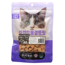 CAT CHUP 喵洽普 貓咪營養小顆粒凍乾零食 鮮甜比目魚 40g, 1包