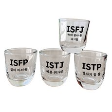 MBTI 燒酒杯 IN 4件組, 1套, 單一顏色