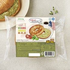 프레시오늘 신선냉장 바질 토마토 크림치즈 브런치 베이글, 180g, 1개입, 1개