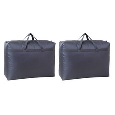 옥스포드 대용량 정리가방 대형, 블랙, 2개