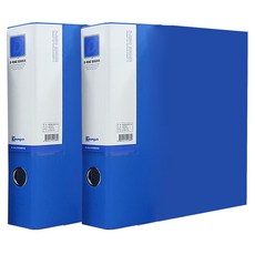 Youngoh 裱褙D型環活頁夾 A4 7cm, 藍色, 2個