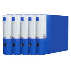 Youngoh 合紙D型環活頁夾 A4 5cm, 藍色, 5個