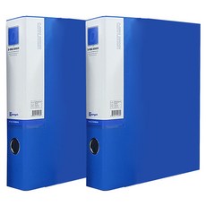 D型活頁檔案夾 3cm, 藍色, 2個