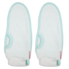 Oceantowel 防滑且易起泡的清爽手套毛巾, 藍色, 1入, 2個