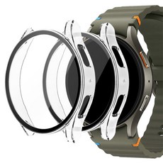 스페이스쉴드 갤럭시 워치 호환 올인원 케이스 44mm 2p, 투명, 투명, 2개