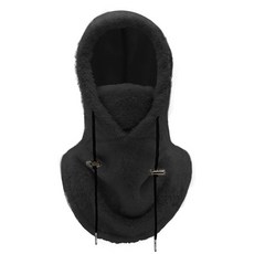 Esper 刷毛防寒連帽頸圍, 黑色