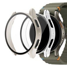 스페이스쉴드 갤럭시 워치 호환 올인원 케이스 44mm 2p, 스타라이트 + 투명, 2개