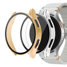 스페이스쉴드 갤럭시 워치 호환 올인원 케이스 40mm 2p, 로즈골드 + 투명, 2개
