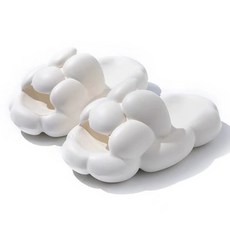 더자카 EVA 뭉게 구름 욕실화, 화이트, 1개