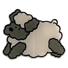 오프유 스마트폰 그립톡, 달리는그레이푸들, 1개