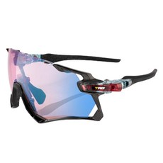 TAEJ 眼鏡 Raptor001 亮光冰凍鏡面變色鏡片太陽眼鏡 RT1-G002-300, 混合顏色, 1個