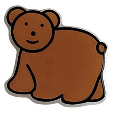 오프유 스마트폰 그립톡, 브라운곰돌이, 1개