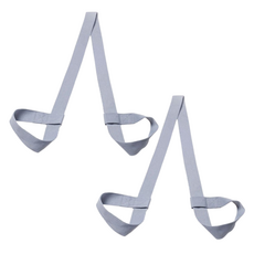 메리벨펀퍼니 요가매트 폼롤러 스트랩, 그레이, 2개