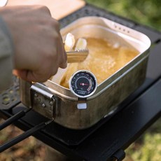 캠핑문 304 스텐레스 스틸 조리온도계 WD200, 1개