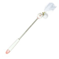 Ttpet 貓咪可愛雷射羽毛5段釣魚竿, 1個, 粉紅色