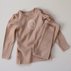 피카부 아동용 래빗 학생 내복 상하의 세트