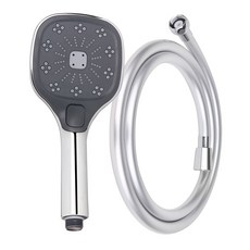 쓰리아웃 체인지 샤워기호스 세트 2m, 1개, 실버