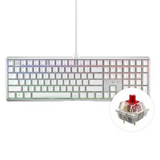 CHERRY 鍵盤 MX 3.1 RGB MX2A 軸 電競機械式鍵盤, 紅軸, 白色, G80-3890HJAKR-0